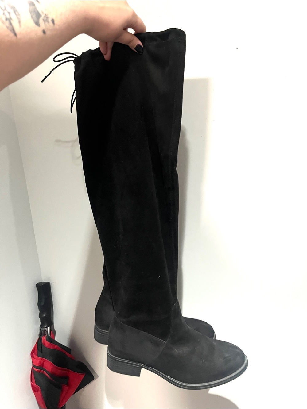Torrid Black Over-the-Knee Faux Suede Boots